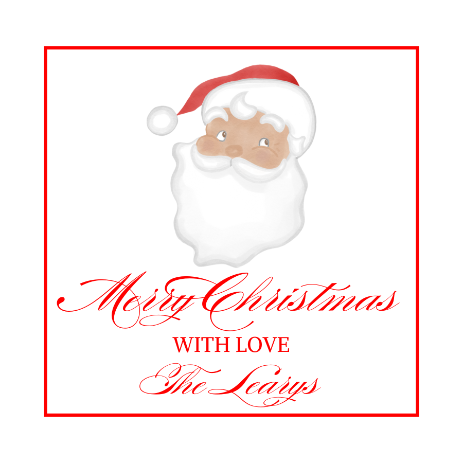 Traditional Santa Gift Tag