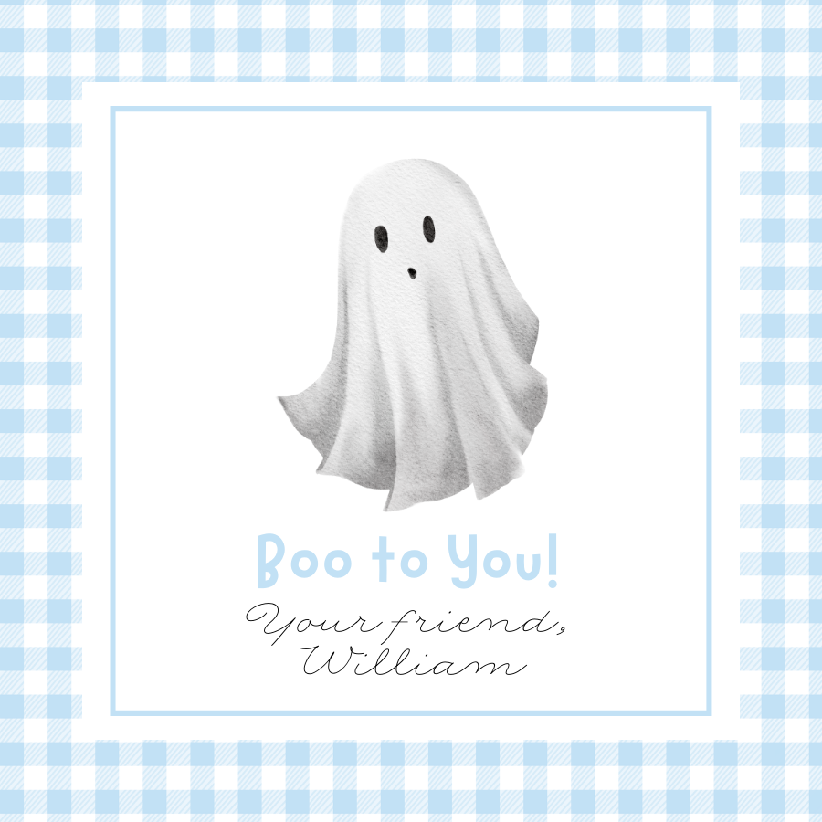 Boo to You Ghost Gift Tag