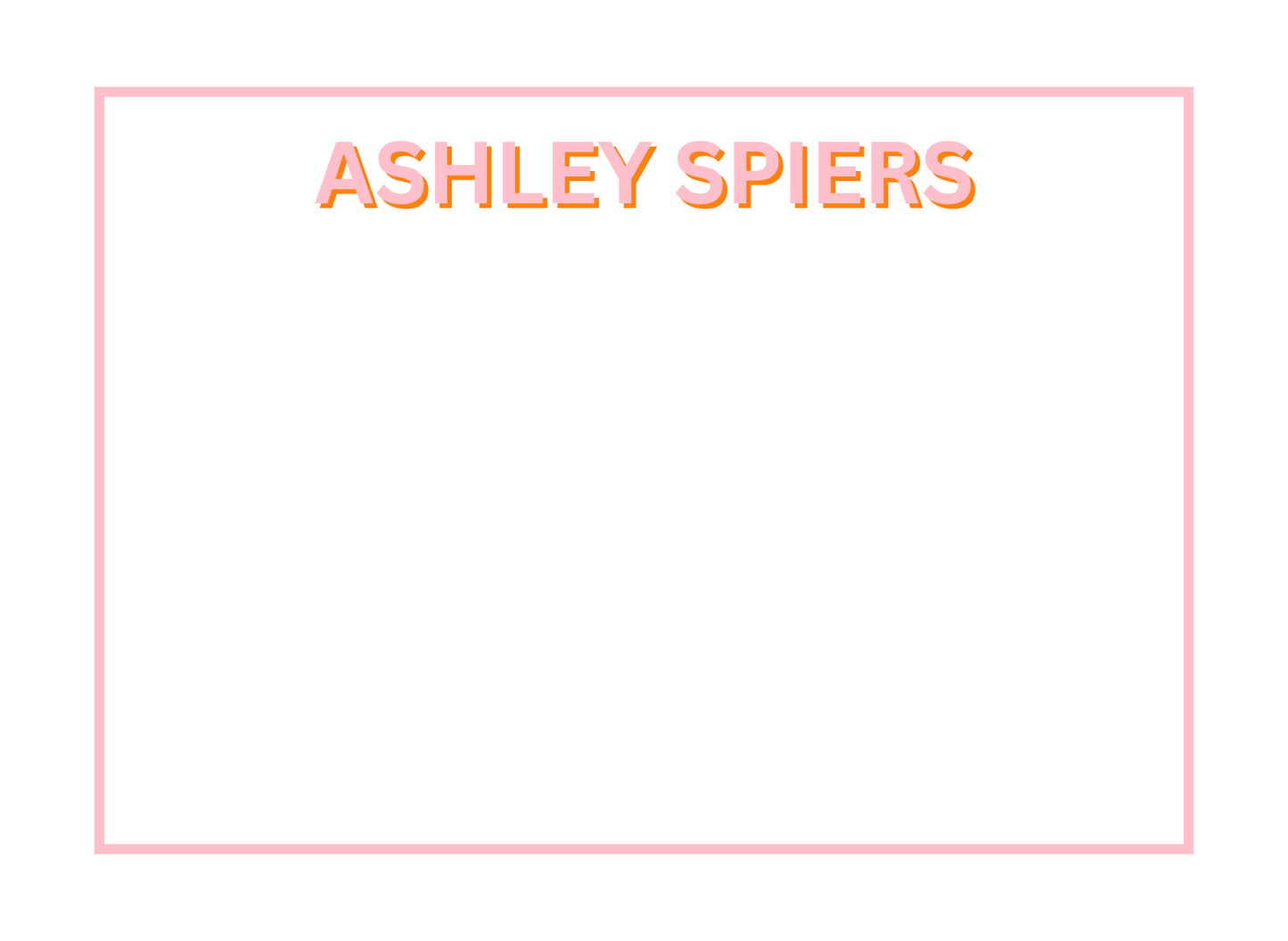 Pink Block Stationery
