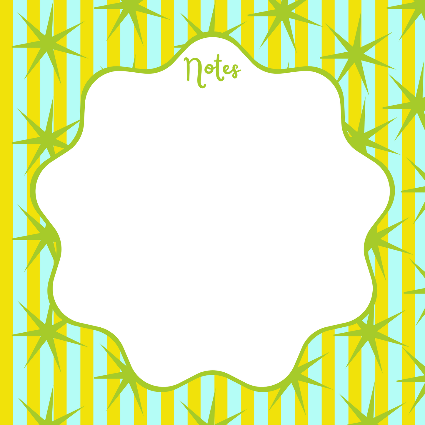 Green Starburst Pad