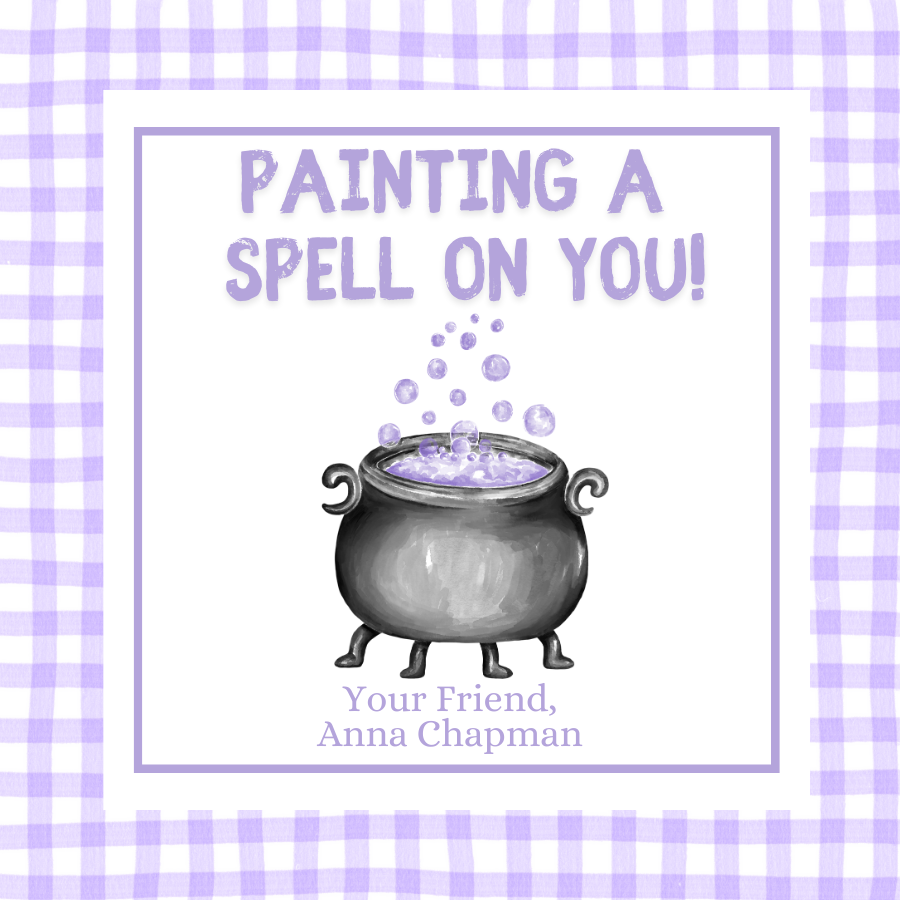 Painting a Spell on You Gift Tag