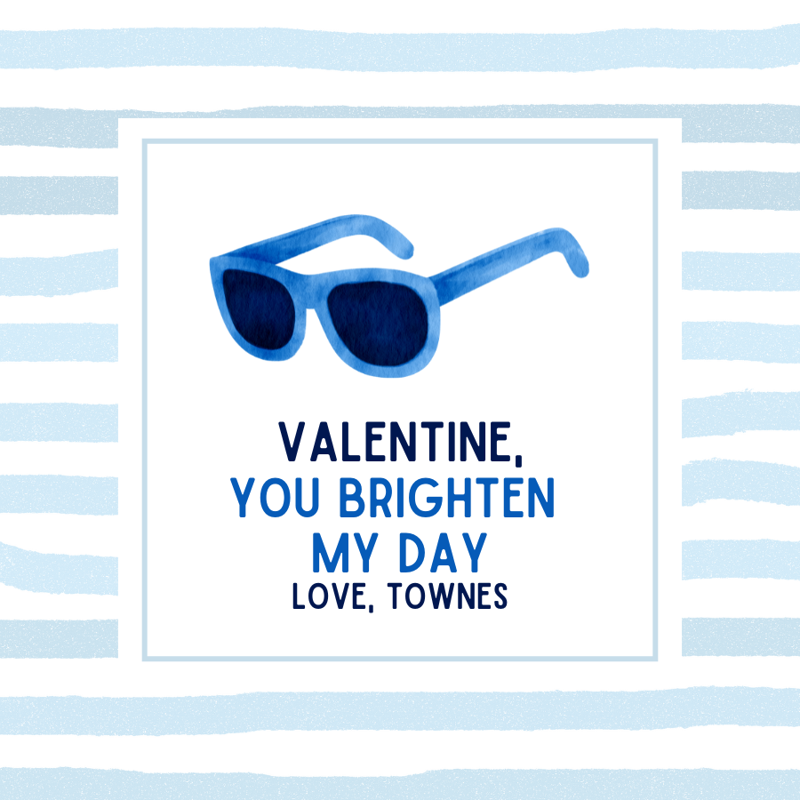 Bright Blue Gift Tag