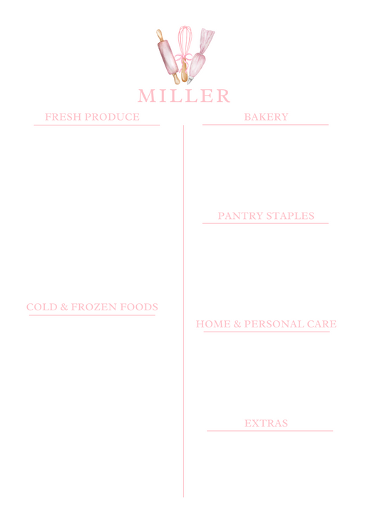 Grocery Store List Notepad