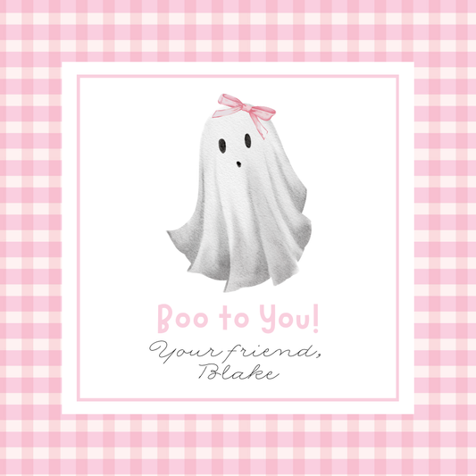 Boo to You Ghost Gift Tag