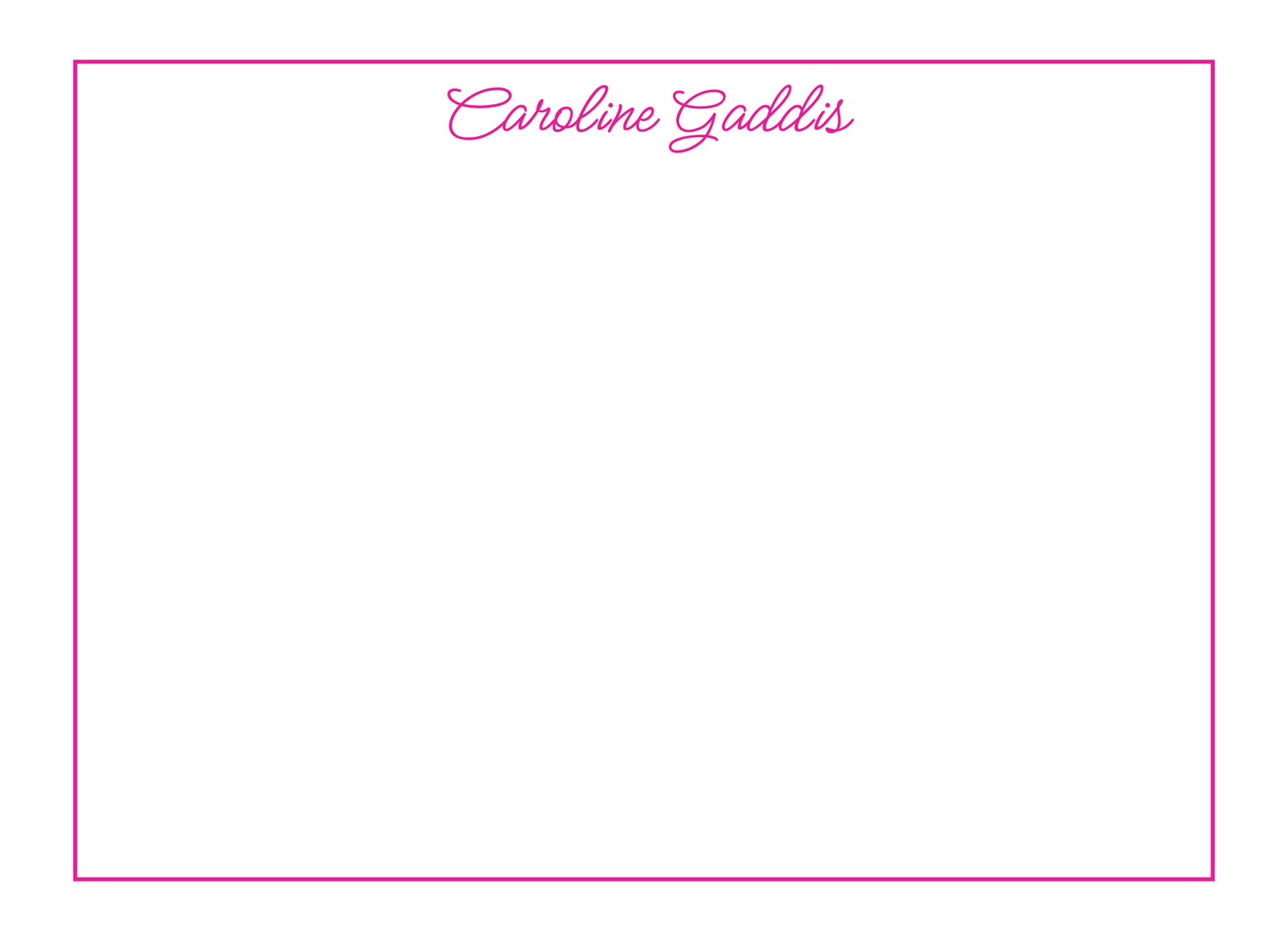 Pink Feminine Stationery