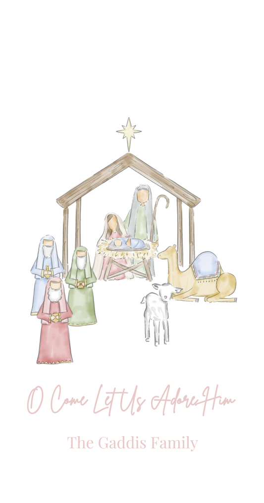 Large Nativity Gift Tag