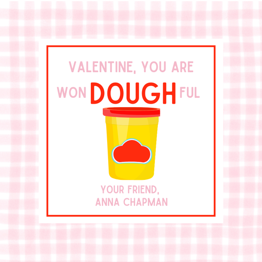 Playdough Valentine Tag