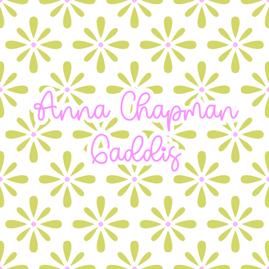 Bag Tag Laminated Floral