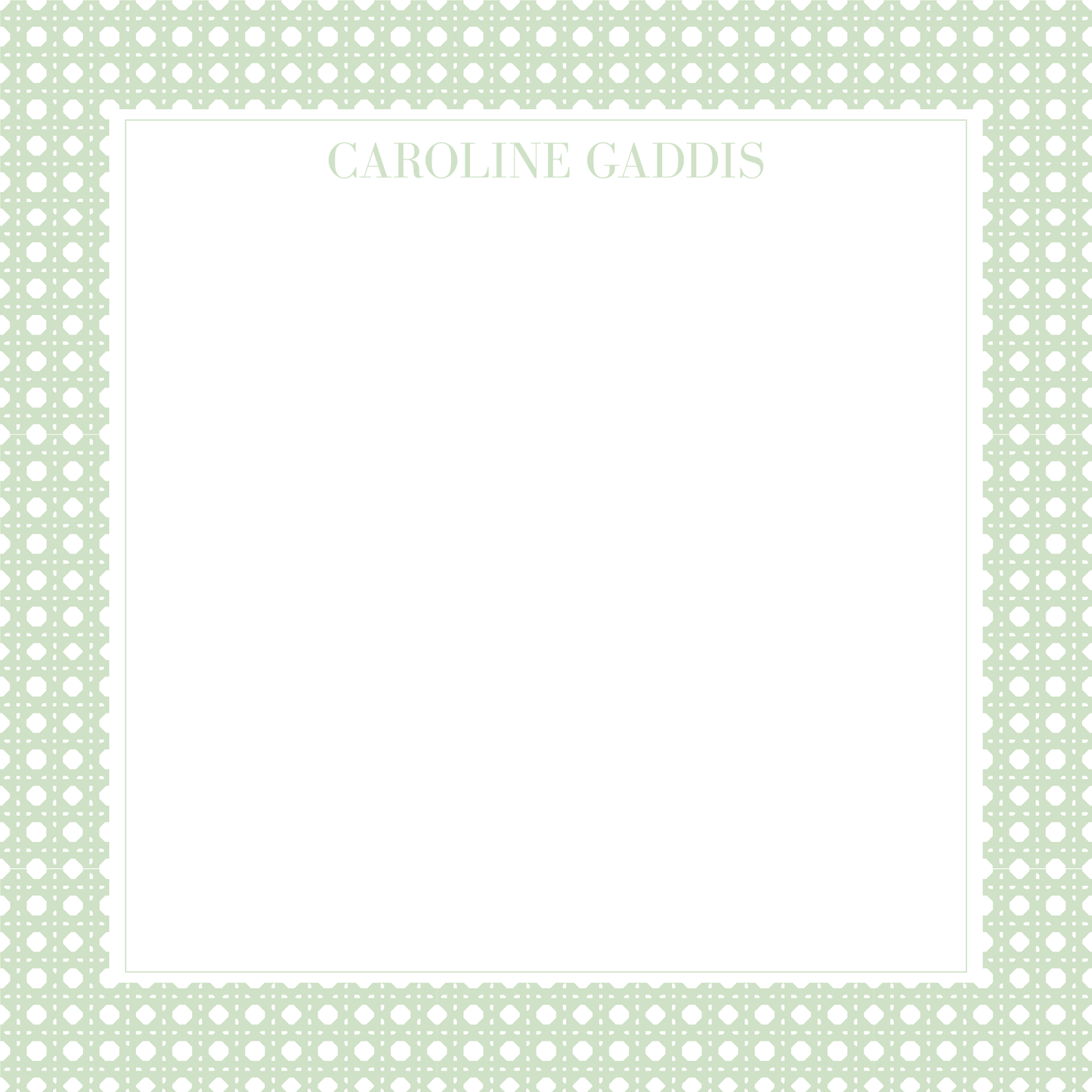 Oversized Cane Notepad