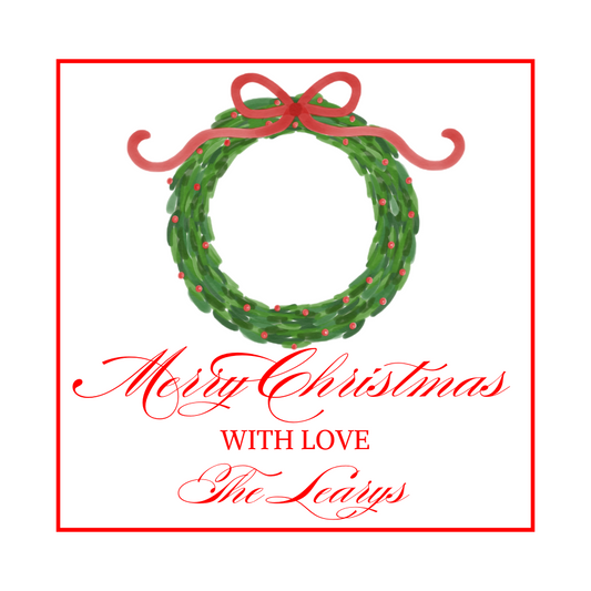 Traditional Wreath Gift Tag