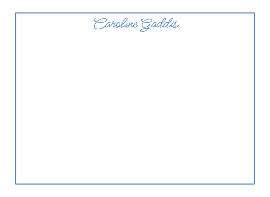 Blue Feminine Stationery