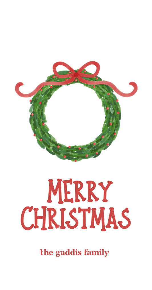 Large Wreath Gift Tag