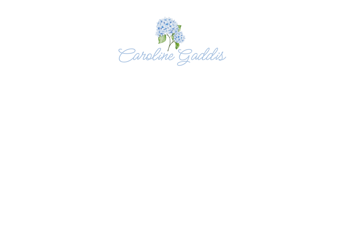 Hydrangea Stationery