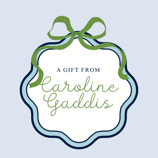 Green Bow Gift Tag