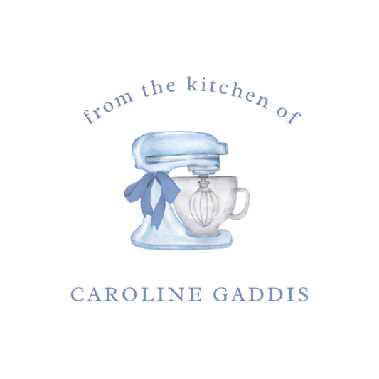 Blue Kitchen Gift Tag