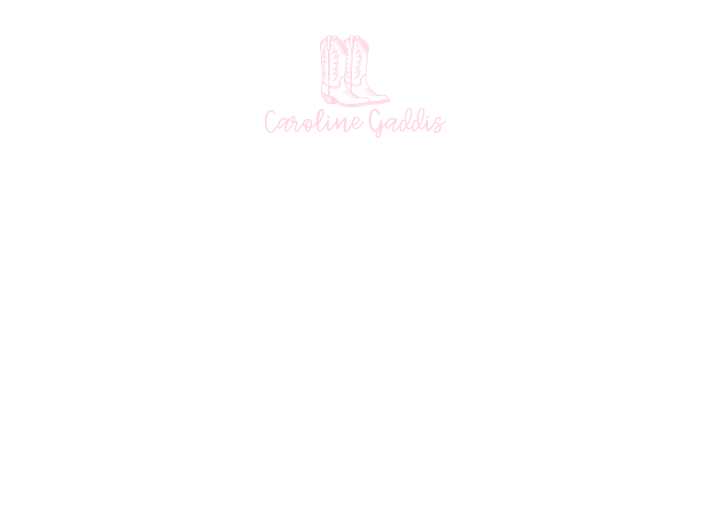 Pink Cowgirl Stationery