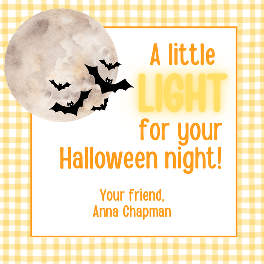 Halloween Light Gift Tag
