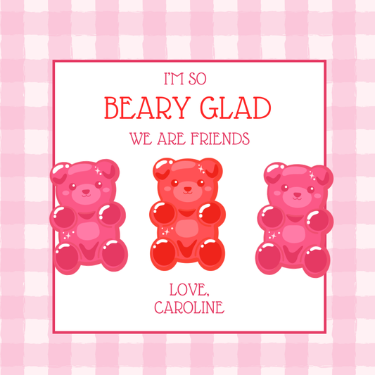 Beary Valentine Tag