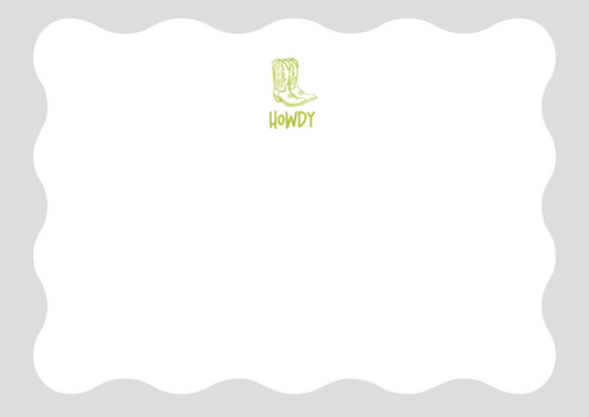 Howdy Wavy Stationery
