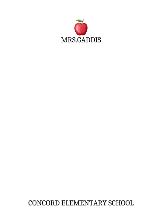 Teacher School Notepad