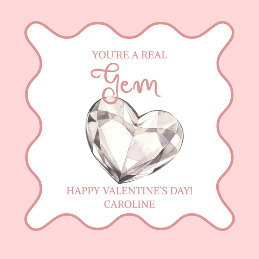 Gem Valentine Tag