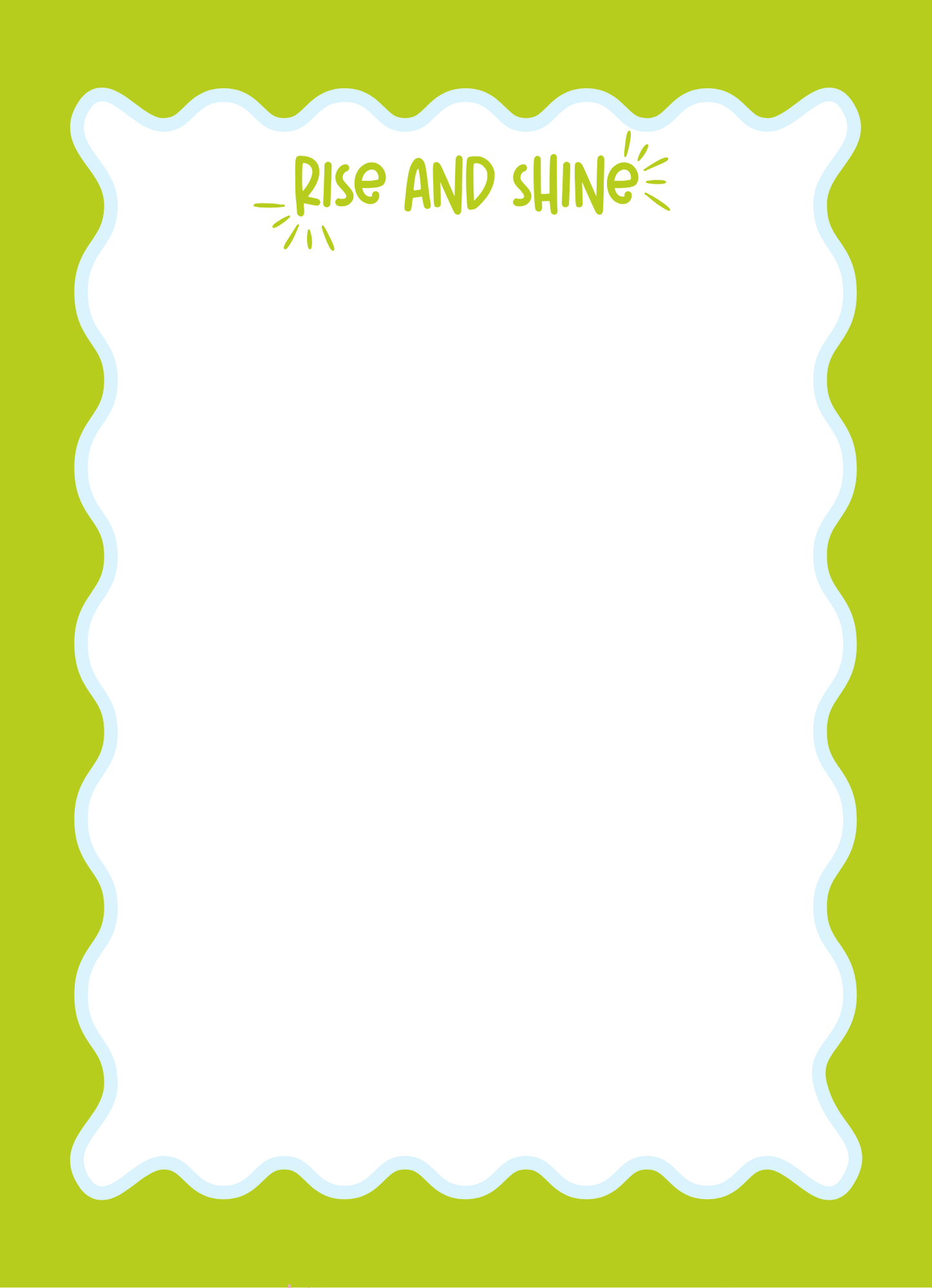 Rise and Shine Notepad