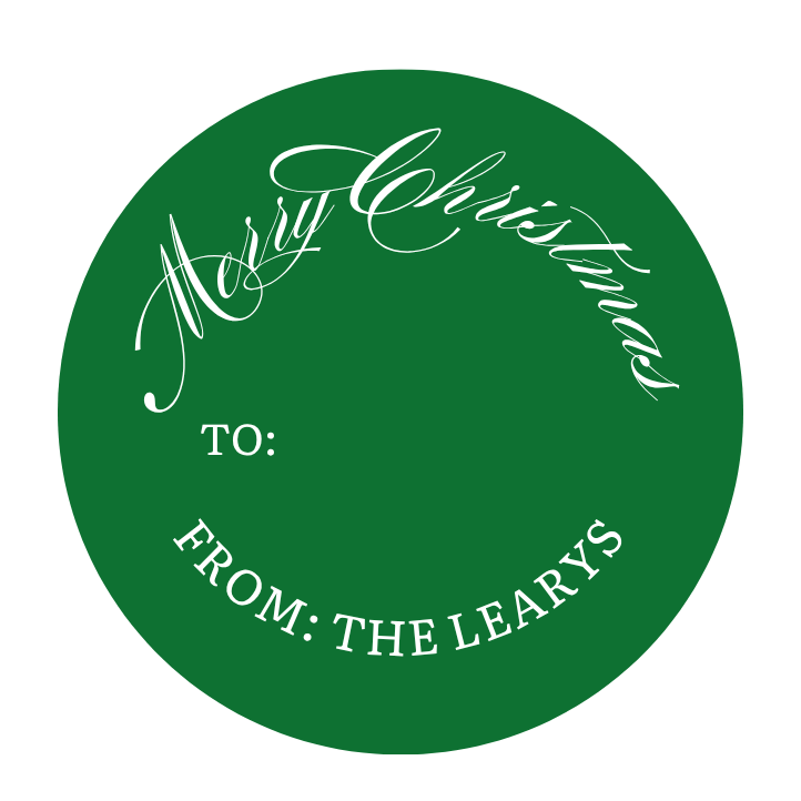 Custom To From Christmas Stickers