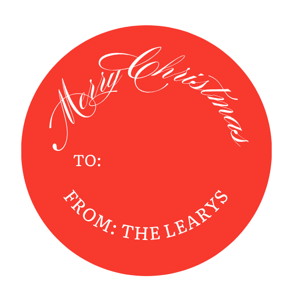 Custom To From Christmas Stickers